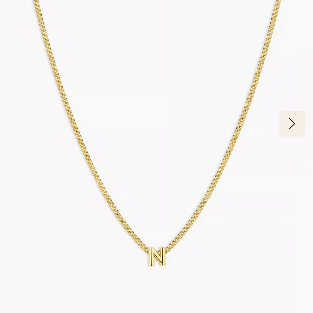 Gorjana wilder mini Alphabet necklace